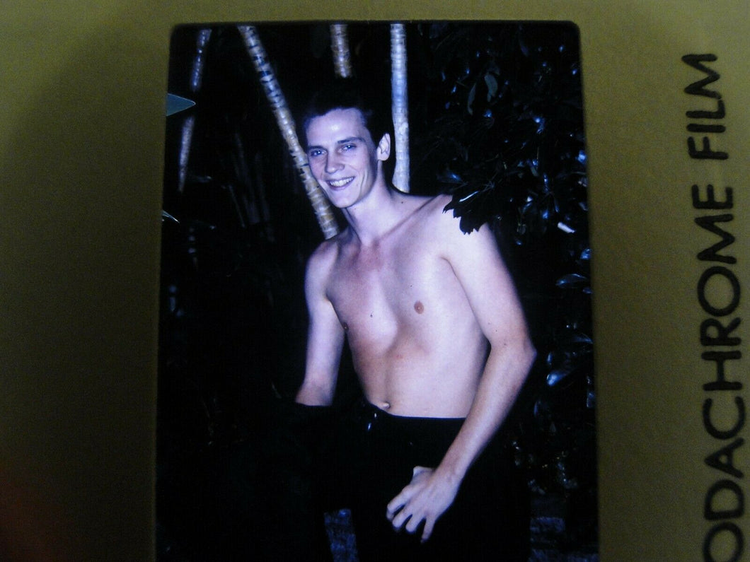 VINTAGE 35MM SLIDE MALE GAY INTEREST BEEFCAKE MUSCLE SEMI NUDE HOT BUFF FF5