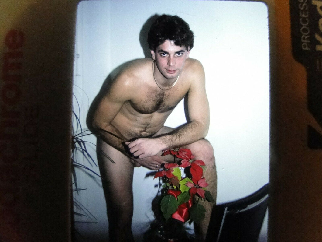 VINTAGE 35MM SLIDE MALE GAY INTEREST BEEFCAKE MUSCLE SEMI NUDE HOT BUFF FG1