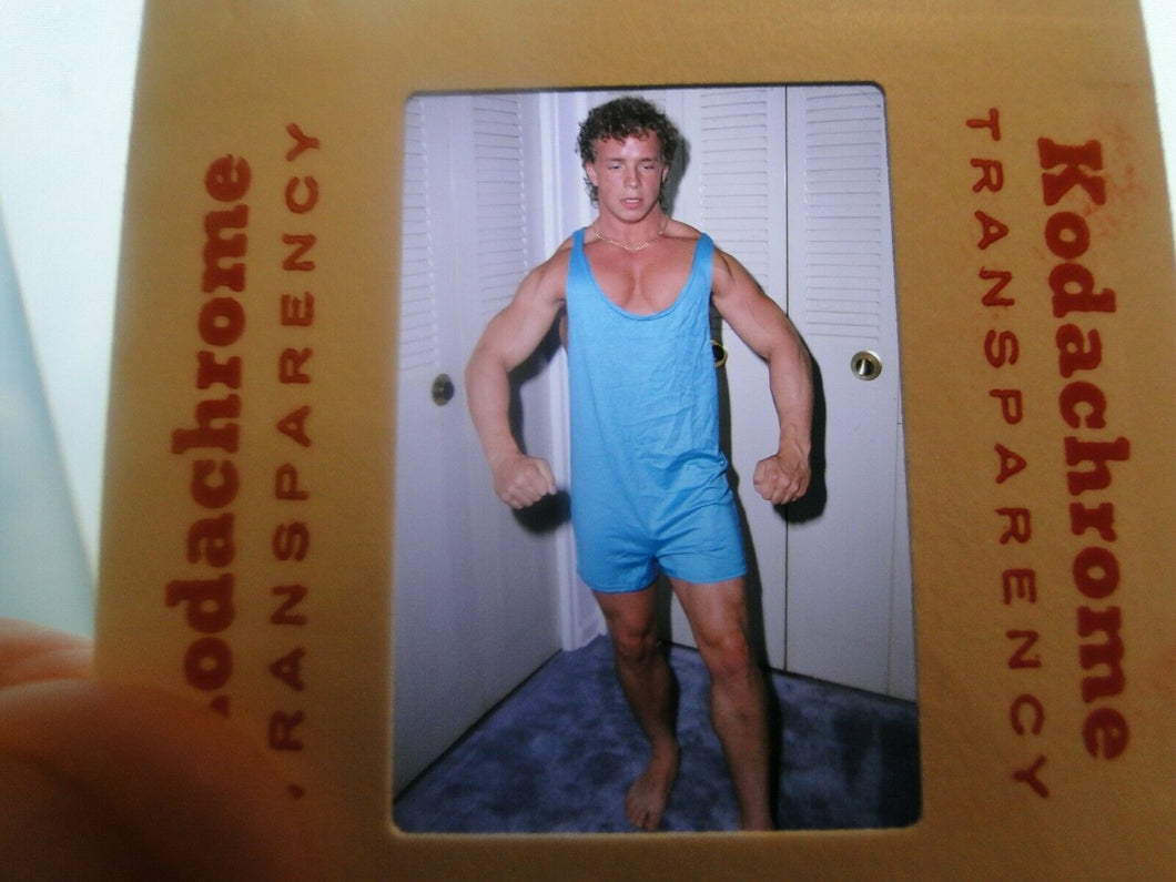 VINTAGE 35MM SLIDE MALE GAY INTEREST BEEFCAKE MUSCLE SEMI NUDE HOT BUFF EC6