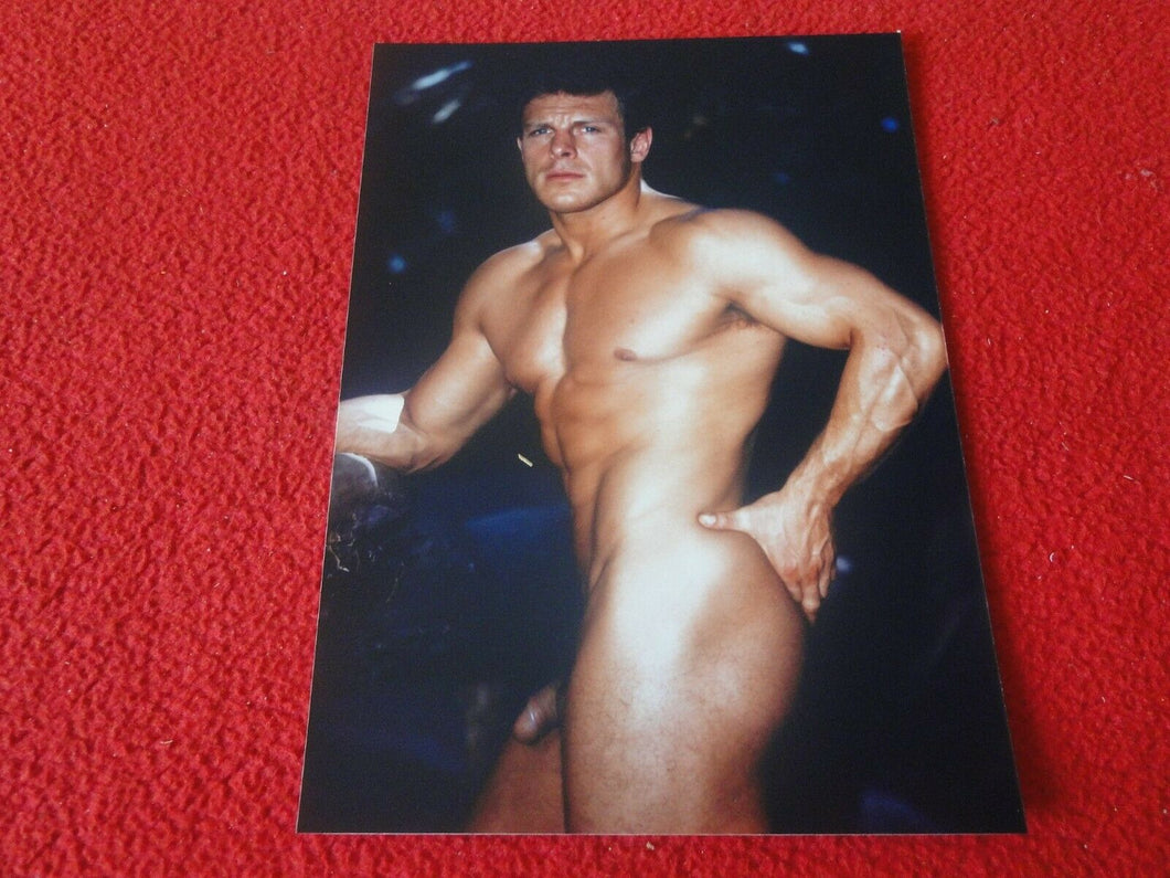 Vintage 18 Y.O. + Gay Interest Chippendale Fox Muscle Nude Hung Male Photo  D10k