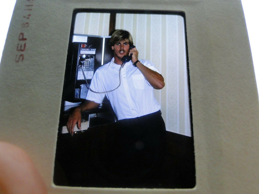 VINTAGE 35MM SLIDE MALE GAY INTEREST BEEFCAKE MUSCLE SEMI NUDE HOT BUFF CG8