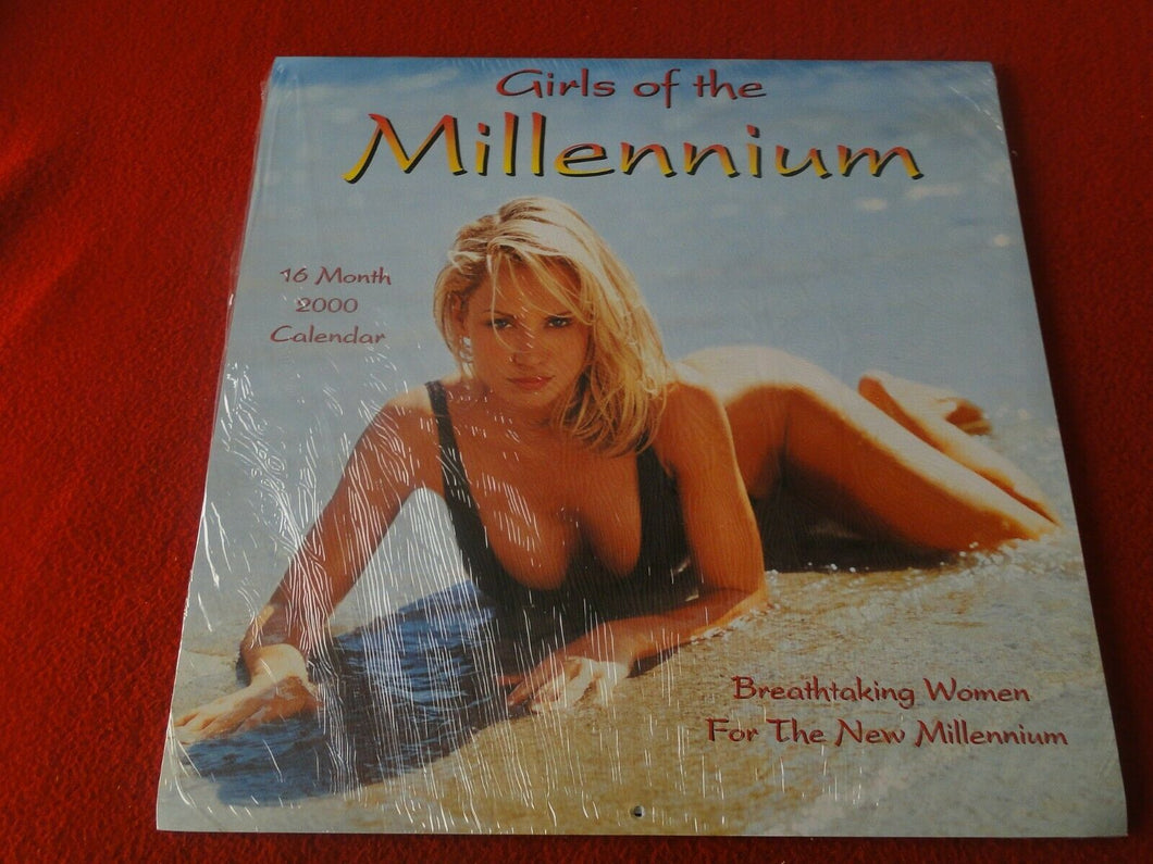 Vintage Large Semi-Nude Pinup Wall Calendar SEALED 12 x 12 2000 Millenium GirlsC