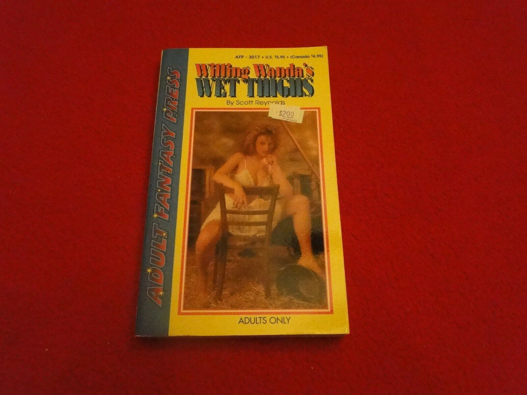 Vintage Sexy Erotic Adult Paperback Book/ Novel NOS Willing Wanda's Wet Thighs Y