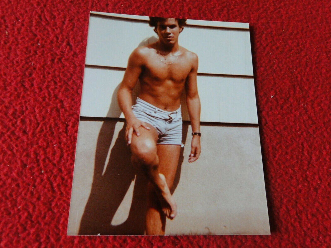 Vintage 18 Year Old + Gay Interest Chippendale Hot Semi Nude Male Photo  A27