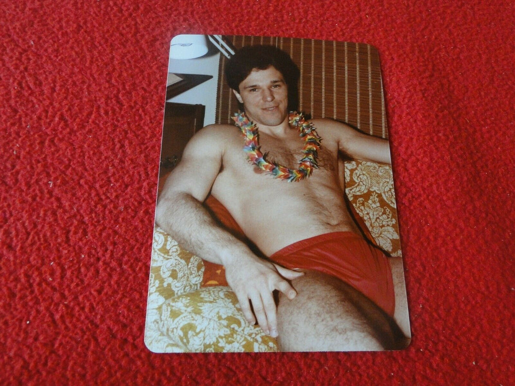 Vintage 18 Year Old + Gay Interest Chippendale Hot Semi Nude Male Photo  A33