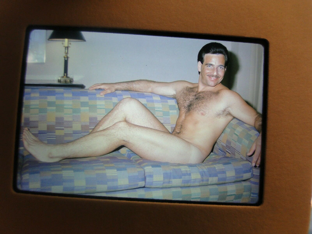 VINTAGE 35MM SLIDE MALE GAY INTEREST BEEFCAKE MUSCLE SEMI NUDE HOT BUFF FN6