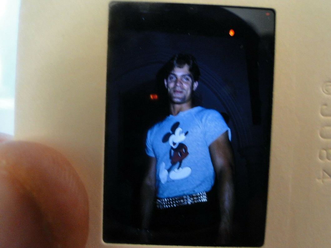 VINTAGE 35MM SLIDE MALE GAY INTEREST BEEFCAKE MUSCLE SEMI NUDE HOT BUFF EH,