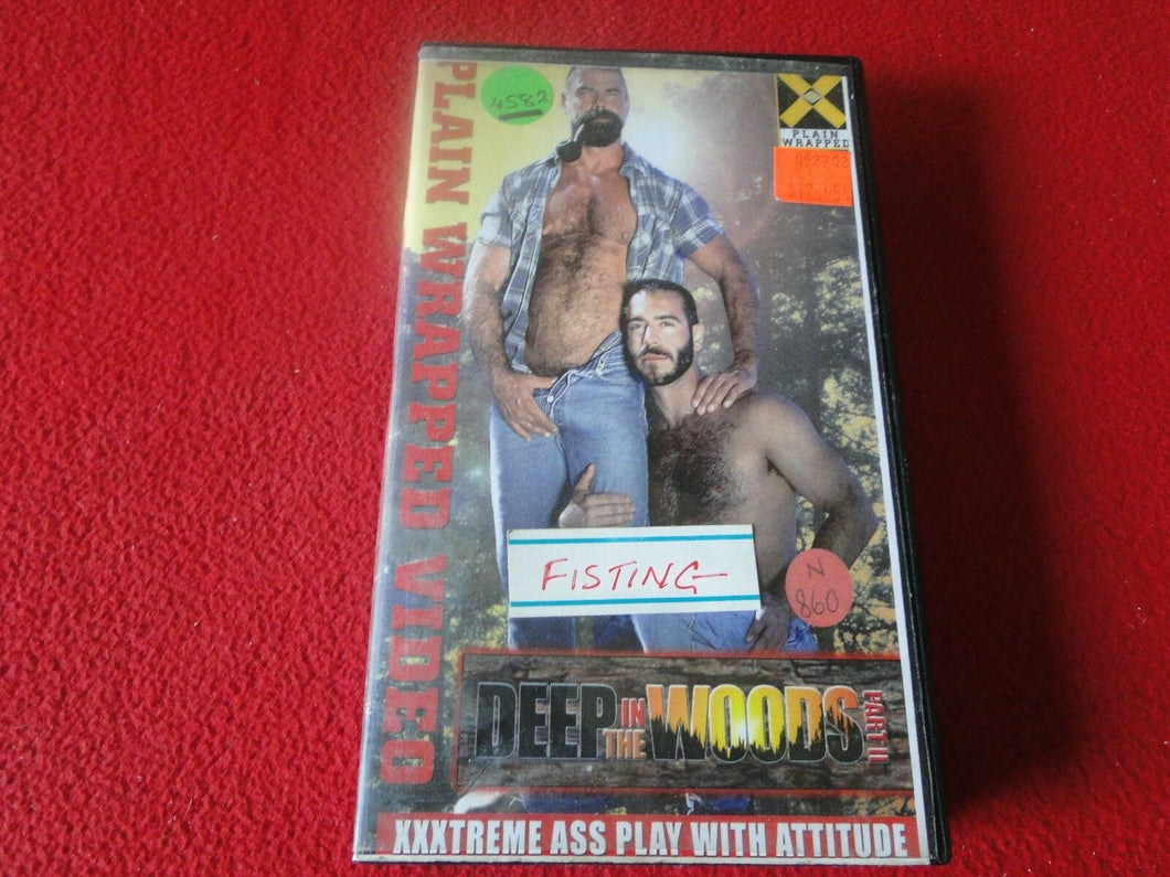 Vintage Adult Erotic Gay Interest VHS Tape Deep In The Woods