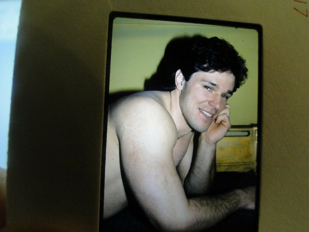 VINTAGE 35MM SLIDE MALE GAY INTEREST BEEFCAKE MUSCLE SEMI NUDE HOT BUFF FC6