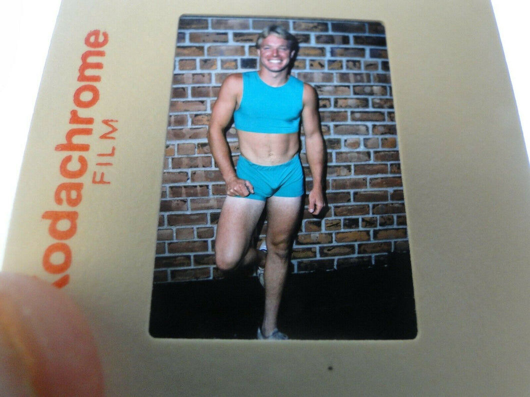 + VINTAGE 35MM SLIDE MALE GAY INTEREST BEEFCAKE MUSCLE SEMI NUDE HOT BUFF    B34