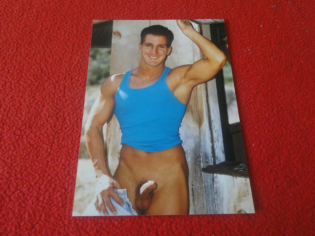 Vintage 18 Y.O. + Gay Interest Chippendale Fox Muscle Nude Hung Male Photo  D16b