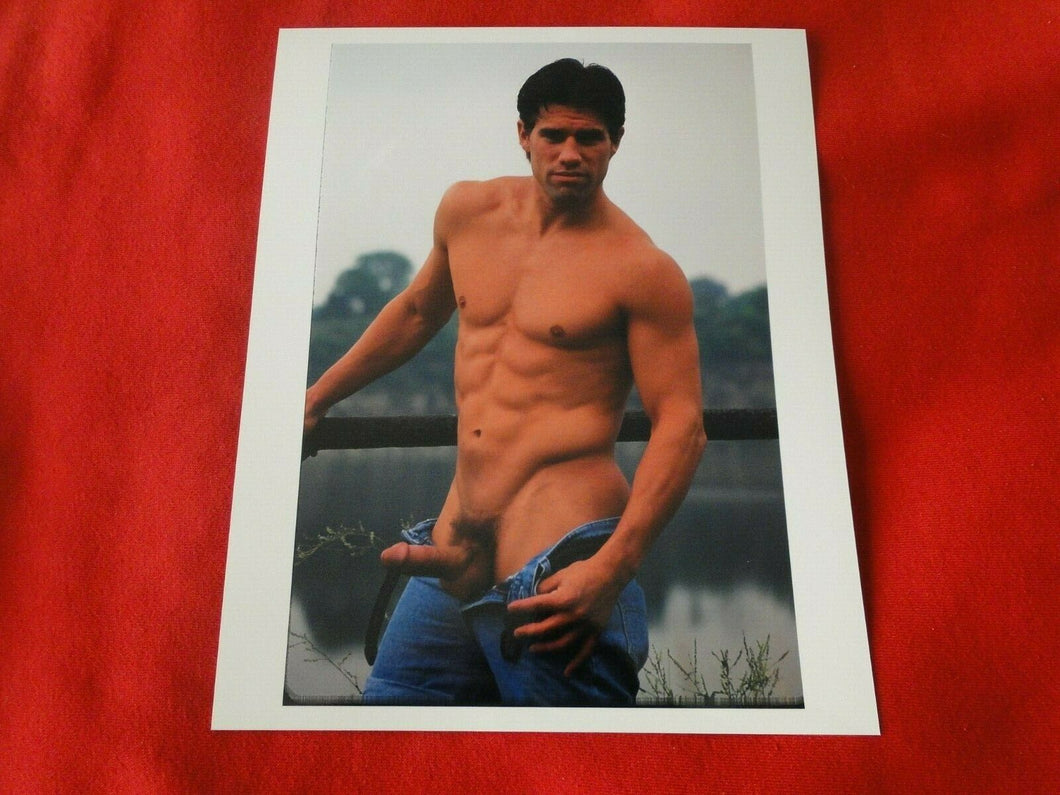 Vintage 18 Y.O. + Gay Interest Nude Hot Hung Muscular Male Photo 8 x 10     D+22