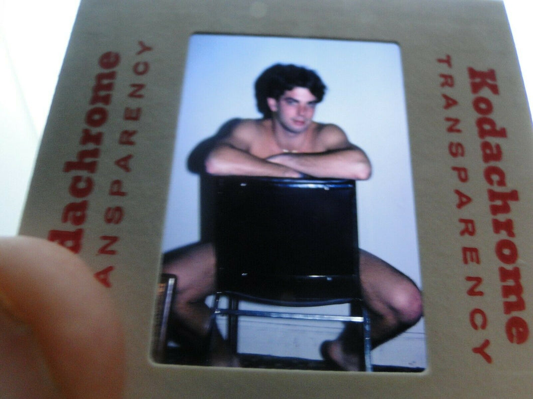 VINTAGE 35MM SLIDE MALE GAY INTEREST BEEFCAKE MUSCLE SEMI NUDE HOT BUFF CJ18