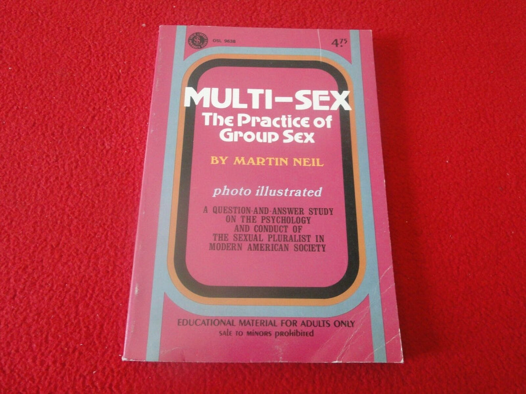 Vintage Sexy Erotic Adult Paperback Book/ Novel Multi-Sex Practice Group Sex   9