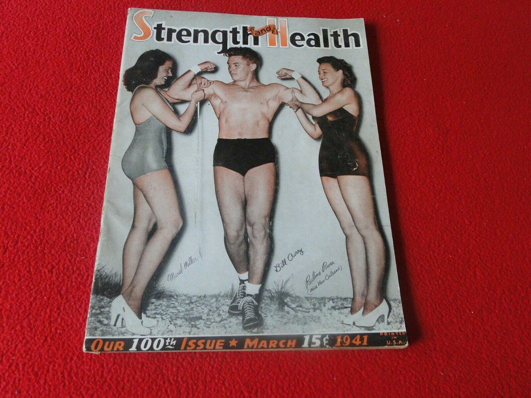 STRENGTH AND HEALTH Bodybuilding Muscle Magazine Gay Interest March 1941     G50