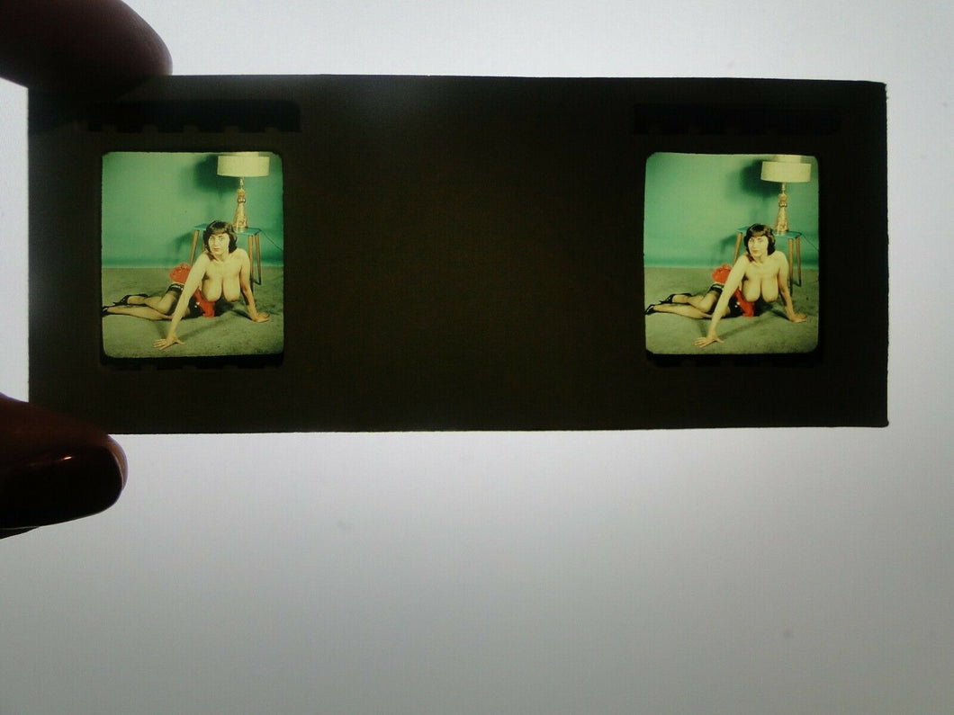 Nude 3D Realist Stereo View Slide Busty Vintage 1950's Pinup Linda West