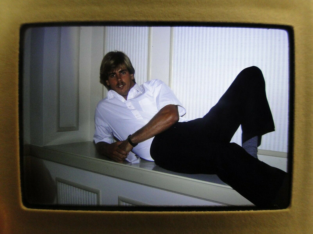 VINTAGE 35MM SLIDE MALE GAY INTEREST BEEFCAKE MUSCLE SEMI NUDE HOT BUFF FK2