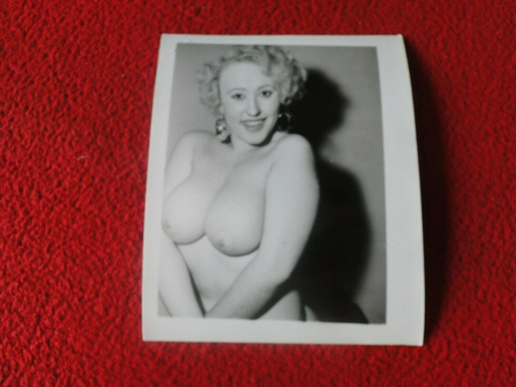 Vintage Nude Erotic Sexy Adult Woman Pinup Silver Gelatin Photo          B69H