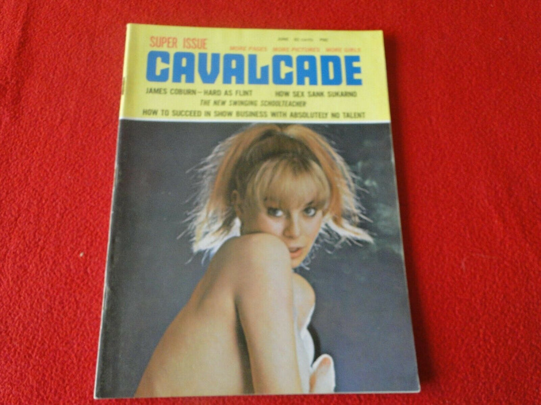 Vintage 18 YO + Nude Erotic Adult Men's Magazine Cavalcade June 1967          60