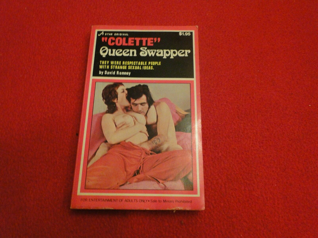 Vintage Erotic Adult Paperback Book Novel Colette Queen Swapper