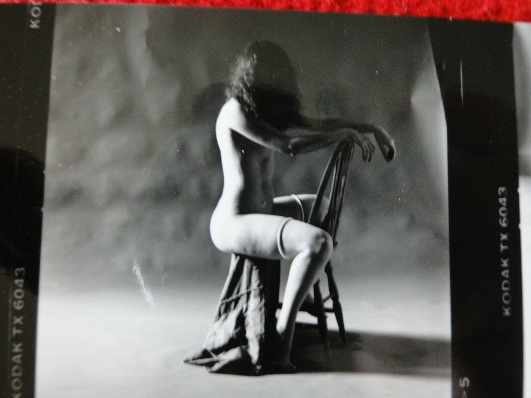 Vintage Nude Erotic Sexy Adult Pinup Contact Print Sheet Professonal Photo    AF