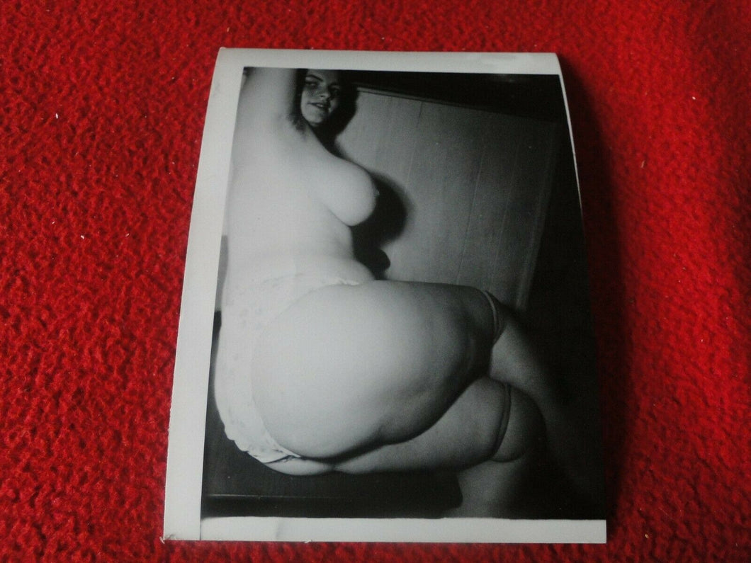 Vintage Nude Erotic Sexy Adult Woman Pinup Silver Gelatin Photo         A72U