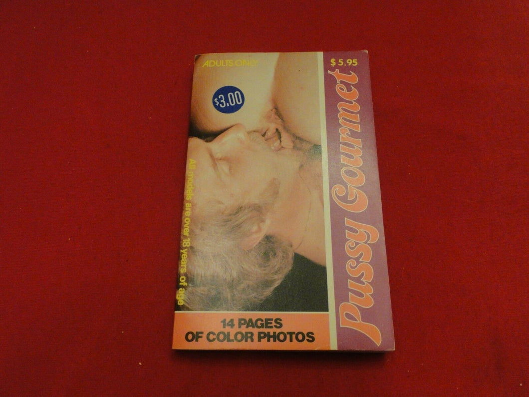 Vintage Nude Erotic Sexy Adult Men's Paperback Book Novel Pussy Gourmet NOS    4