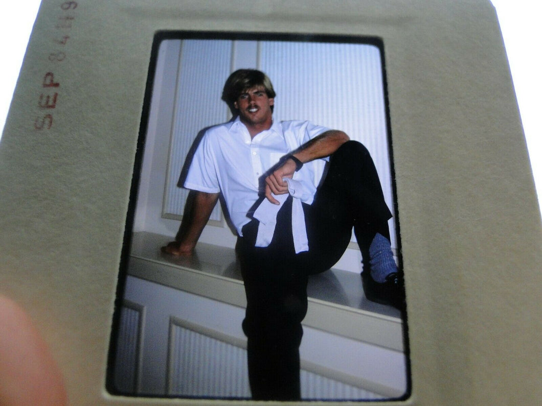 VINTAGE 35MM SLIDE MALE GAY INTEREST BEEFCAKE MUSCLE SEMI NUDE HOT BUFF CG12