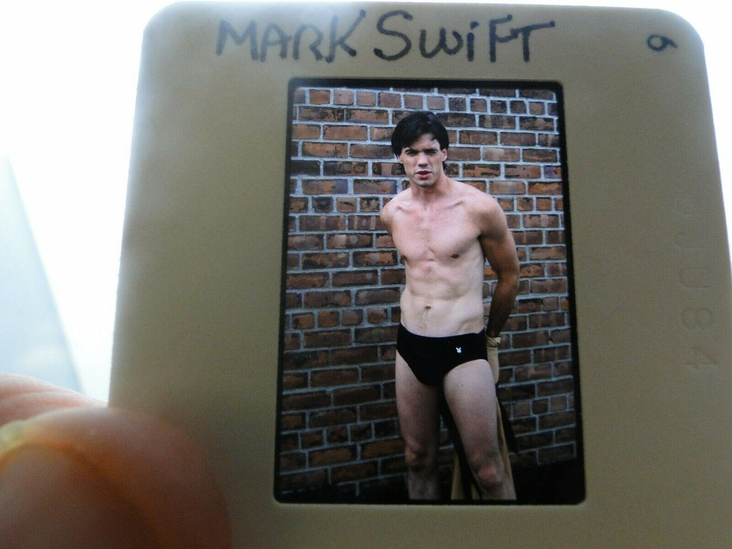 VINTAGE 35MM SLIDE MALE GAY INTEREST BEEFCAKE MUSCLE SEMI NUDE HOT BUFF EK+