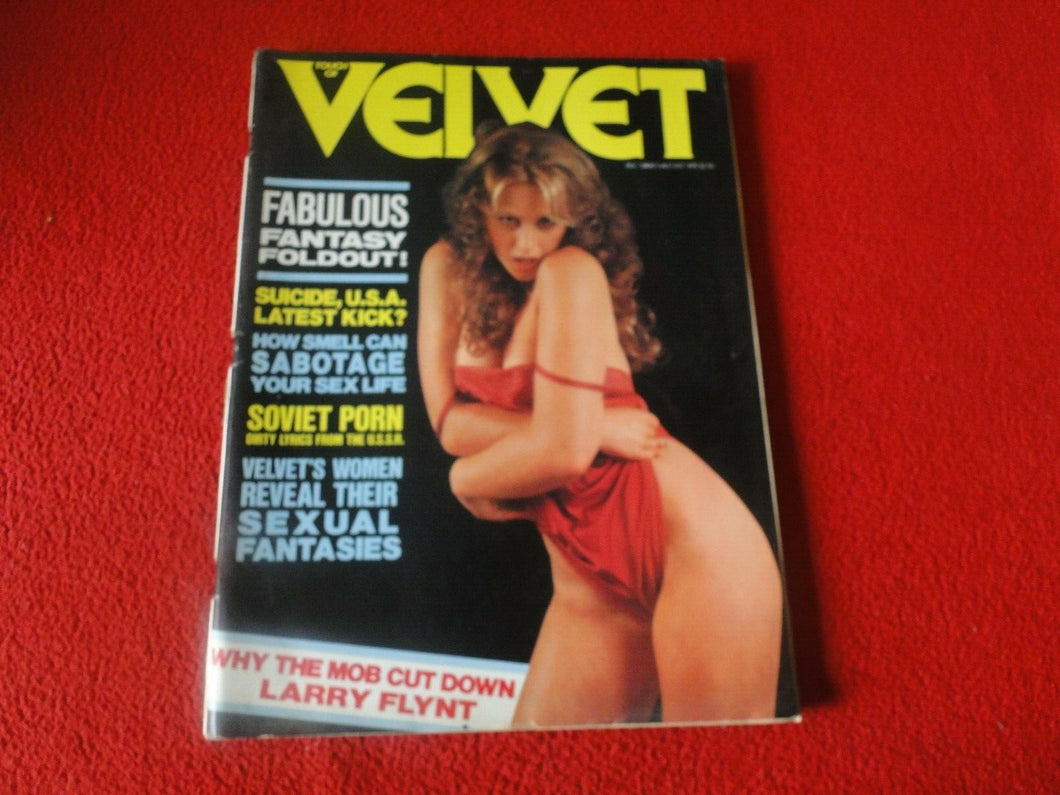 Vintage 18 Year Old + Sexy Erotic Adult Mens Magazine Velvet