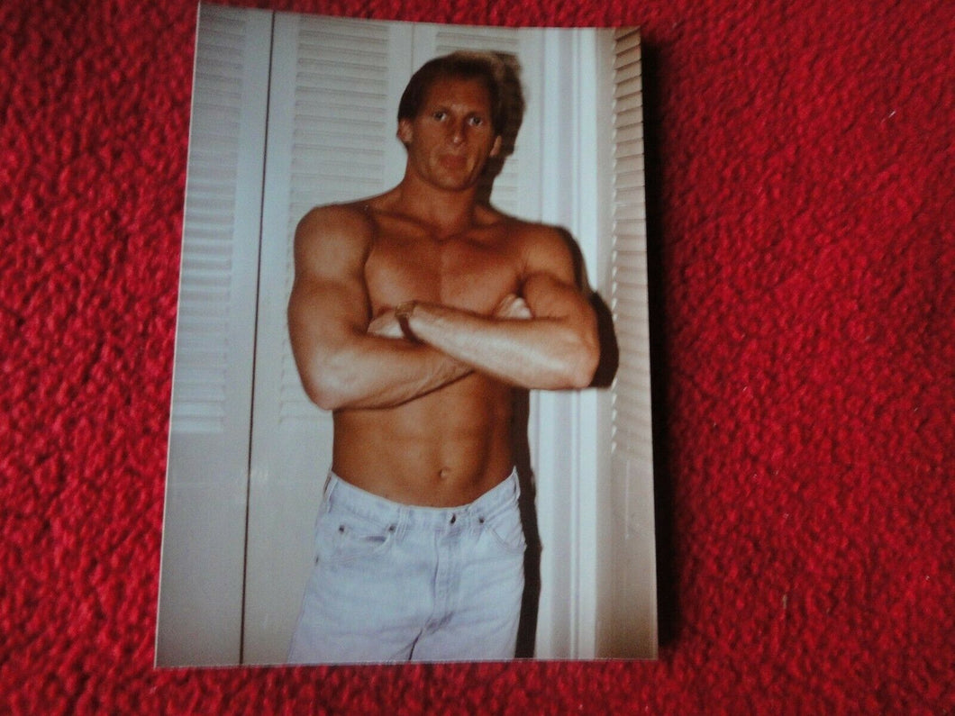 Vintage 18 Year Old + Gay Interest Chippendale Muscle Semi Nude Male Photo   B93