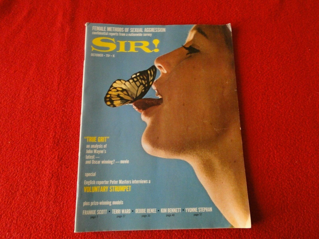 Vintage 18 YO + Nude Erotic Adult Men's Magazine Sir Oct. 1969                70