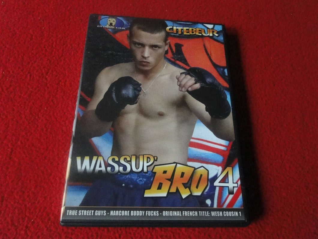 Vintage Adult All Male Gay DVD Tape Rated XXX Wassup Bro 4                    B2