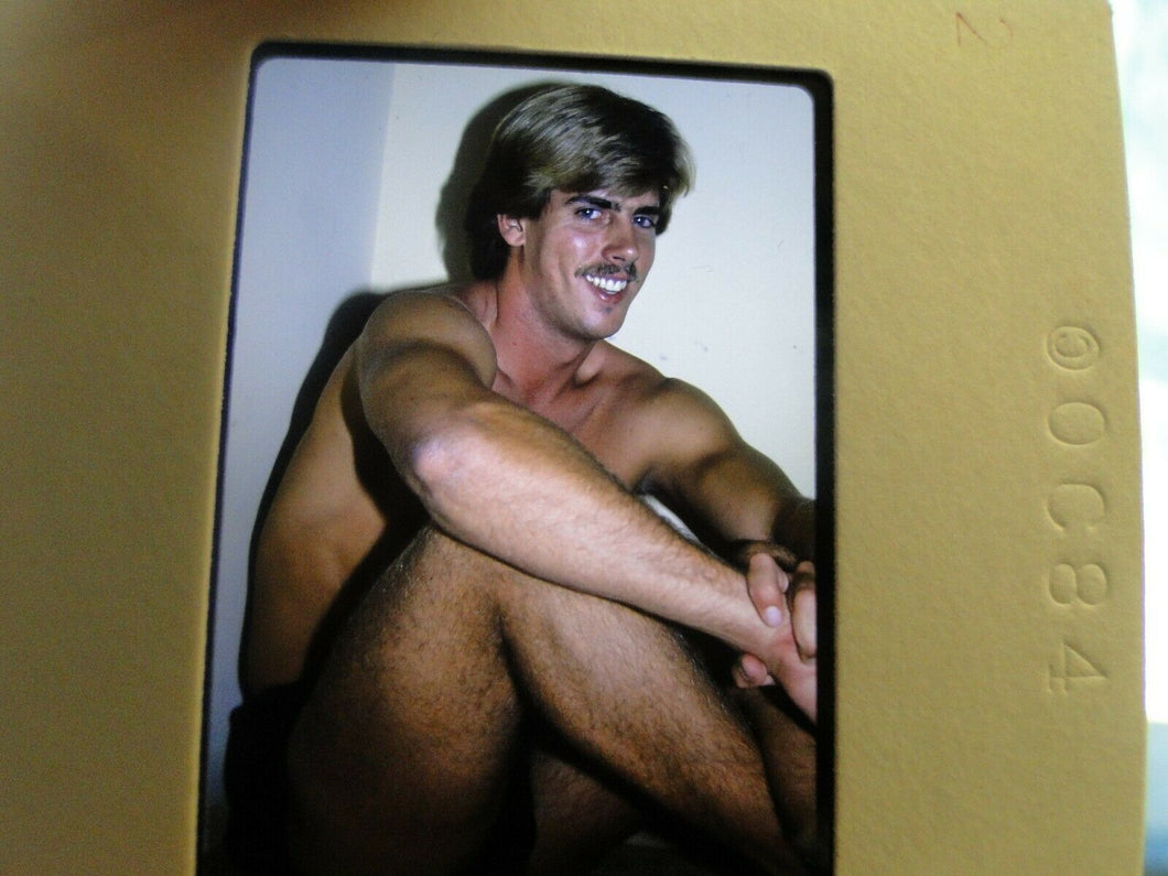 VINTAGE 35MM SLIDE MALE GAY INTEREST BEEFCAKE MUSCLE SEMI NUDE HOT BUFF FK%