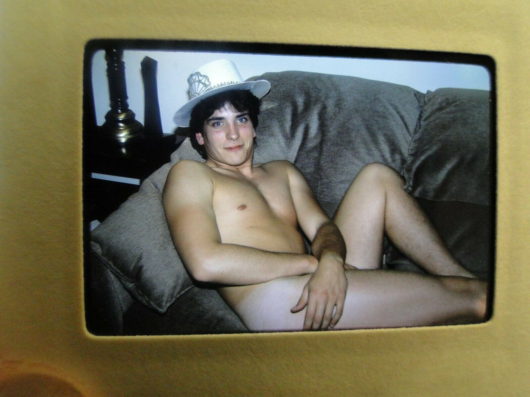 VINTAGE 35MM SLIDE MALE GAY INTEREST BEEFCAKE MUSCLE SEMI NUDE HOT BUFF FP6