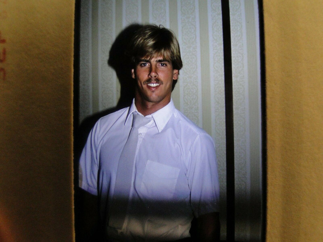 VINTAGE 35MM SLIDE MALE GAY INTEREST BEEFCAKE MUSCLE SEMI NUDE HOT BUFF FK5