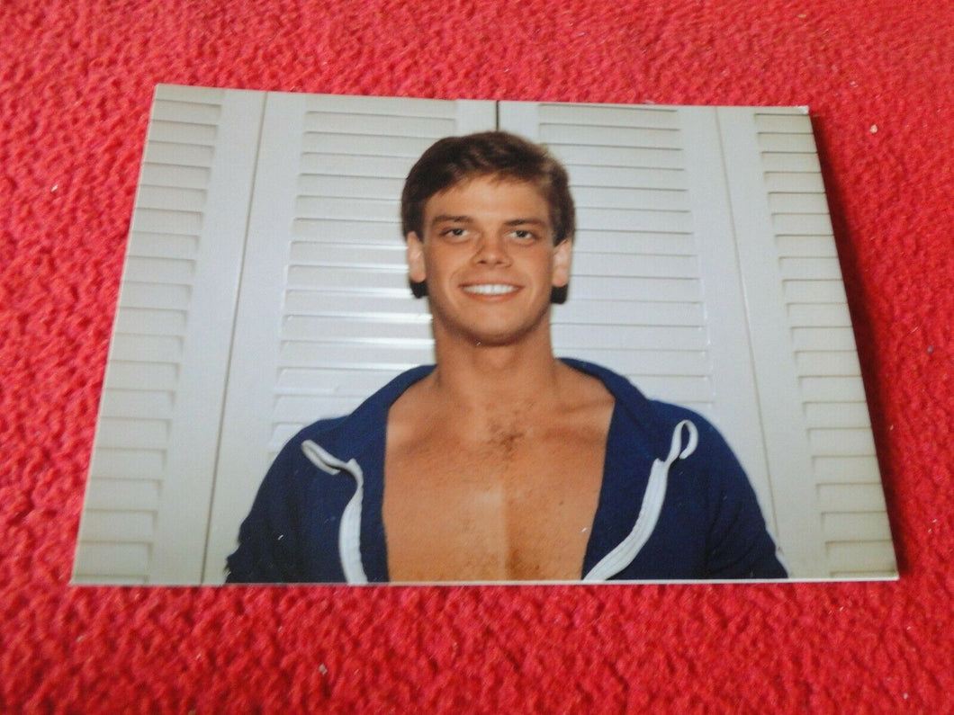 Vintage 18 Year Old + Gay Interest Chippendale Muscle Semi Nude Male Photo    A6