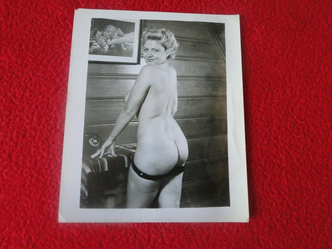 Vintage Nude Erotic Sexy Adult Woman Pinup Silver Gelatin Photo       B63