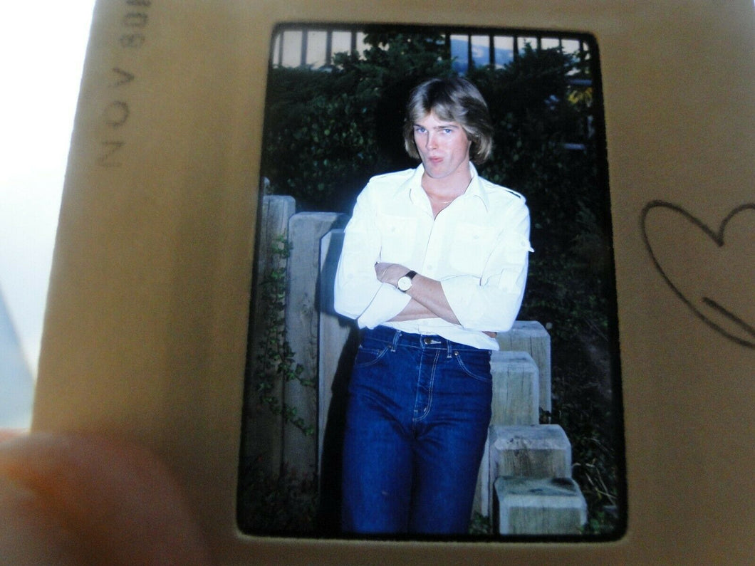 VINTAGE 35MM SLIDE MALE GAY INTEREST BEEFCAKE MUSCLE SEMI NUDE HOT BUFF EL&