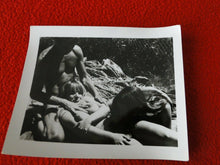 Load image into Gallery viewer, Vintage 18 Year Old + Original Silver Gelatin Nude Women Threesome Orgy Photo  @
