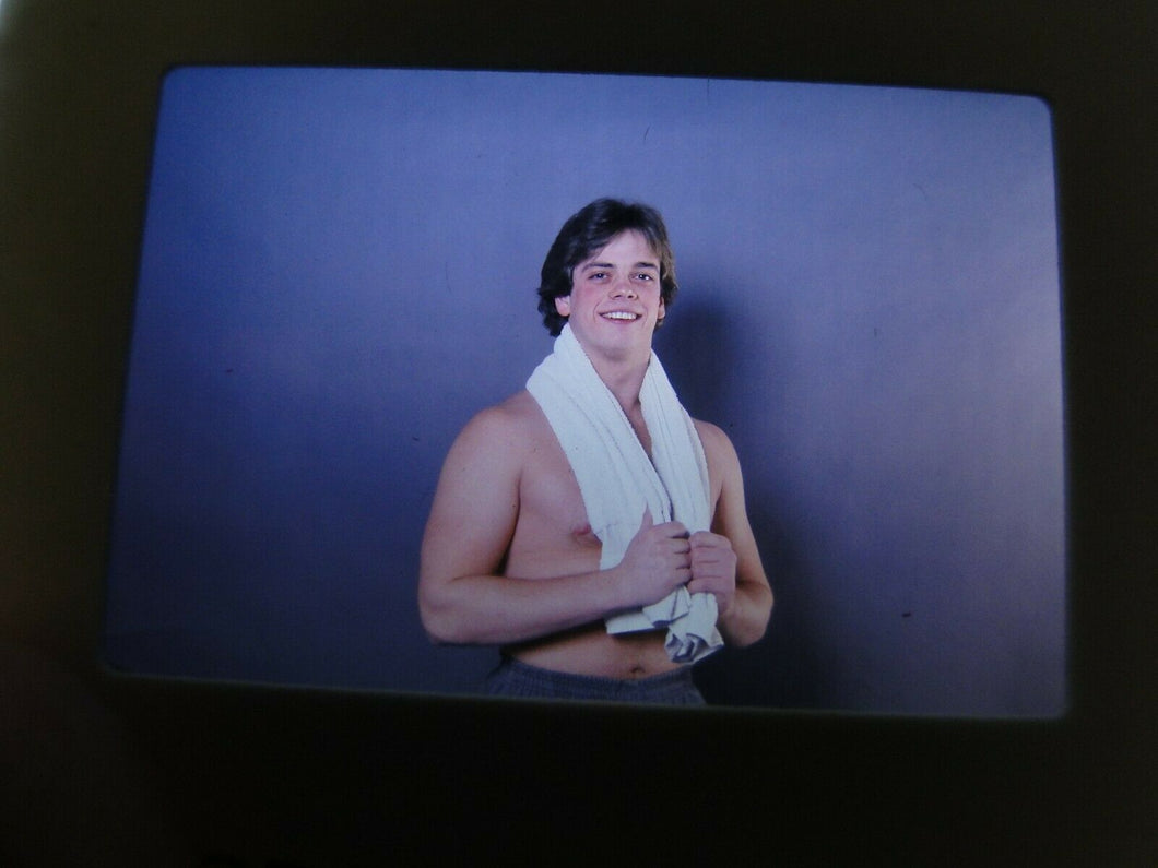 VINTAGE 35MM SLIDE MALE GAY INTEREST BEEFCAKE MUSCLE SEMI NUDE HOT BUFF JH4