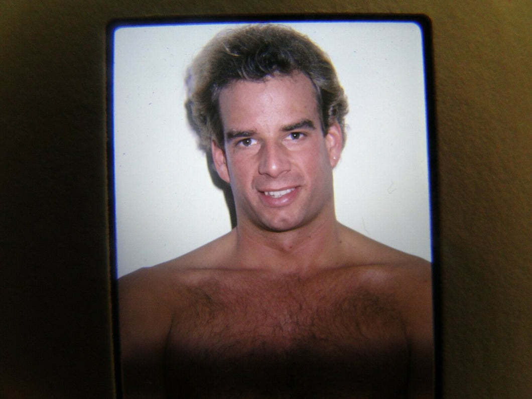 VINTAGE 35MM SLIDE MALE GAY INTEREST BEEFCAKE MUSCLE SEMI NUDE HOT BUFF FJ&