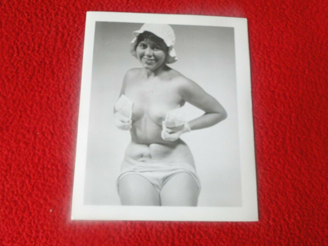 Vintage Nude Erotic Sexy Adult Woman Pinup Silver Gelatin Photo      A77