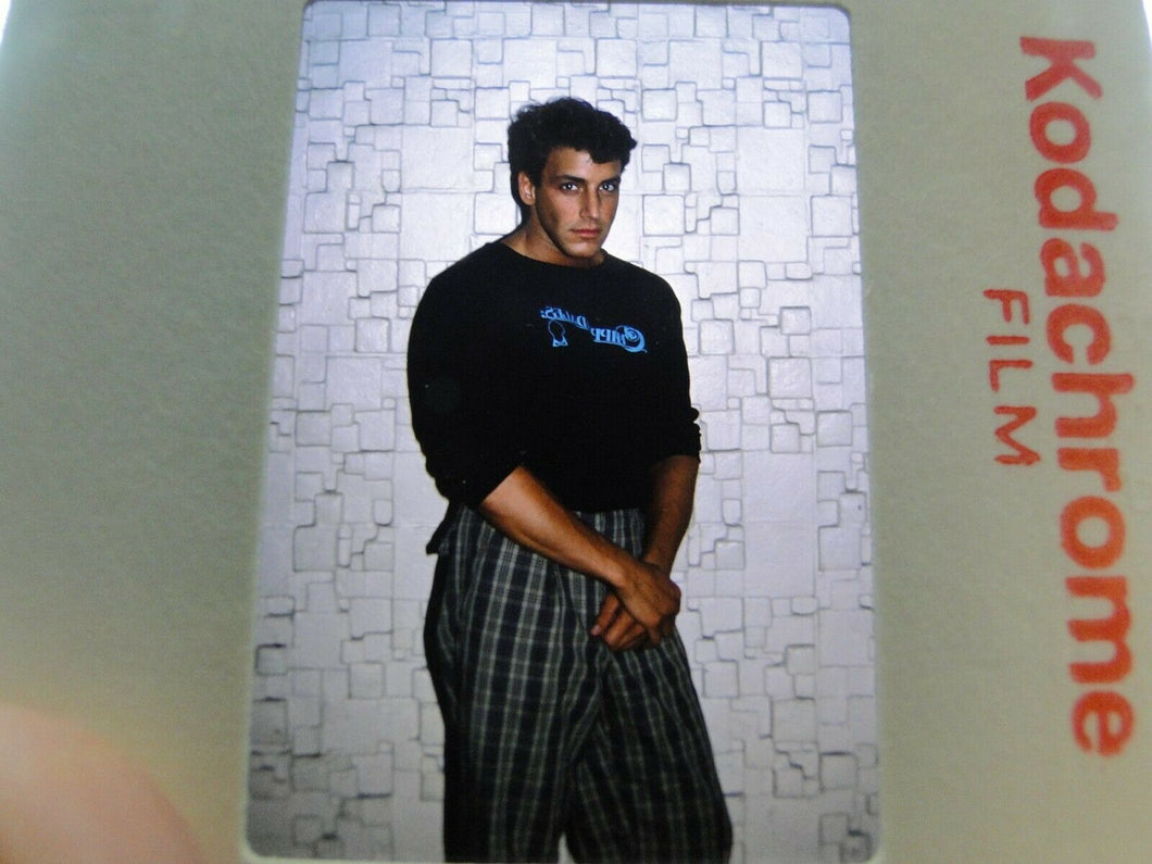 VINTAGE 35MM SLIDE MALE 18 YEAR OLD + GAY INTEREST BEEFCAKE MUSCLE SEMI NUDE  A3