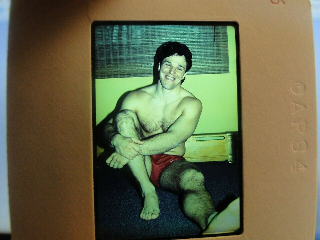 VINTAGE 35MM SLIDE MALE GAY INTEREST BEEFCAKE MUSCLE SEMI NUDE HOT BUFF FM!