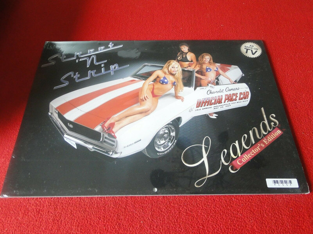 Vintage Semi-Nude Pinup Wall Calendar Street 'N Strip 17 x 12 SEALED NOS       P