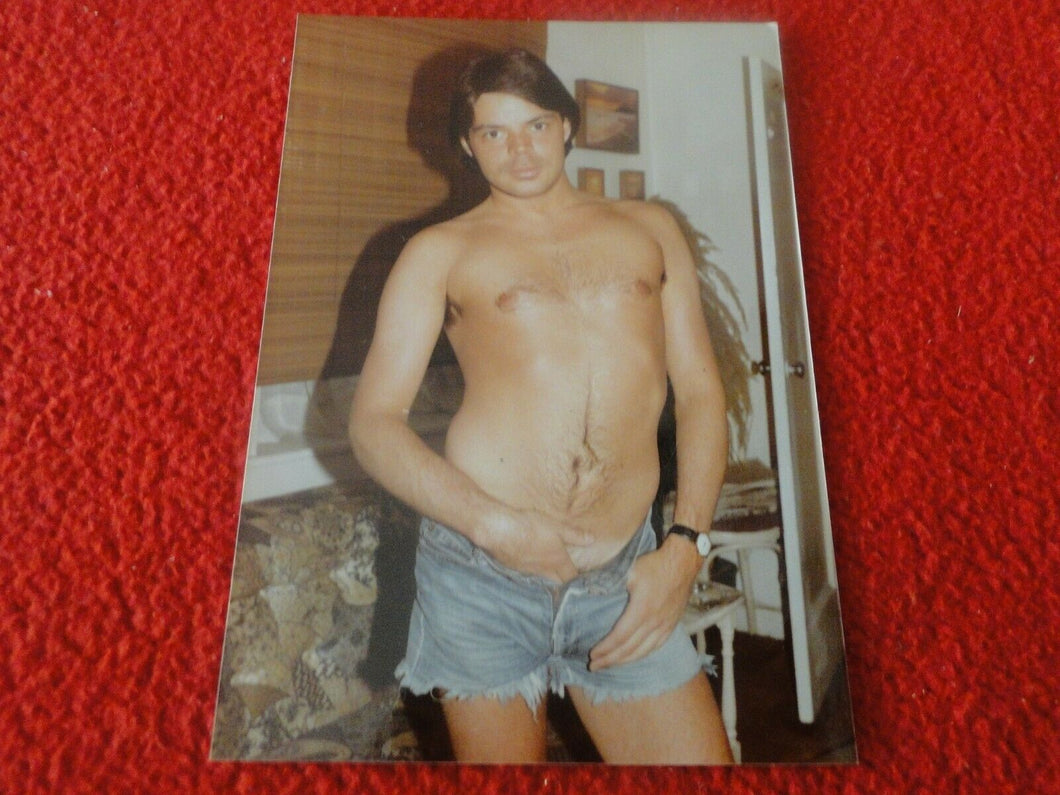 Vintage 18 Year Old + Gay Interest Chippendale Muscle Semi Nude Male Photo   A67