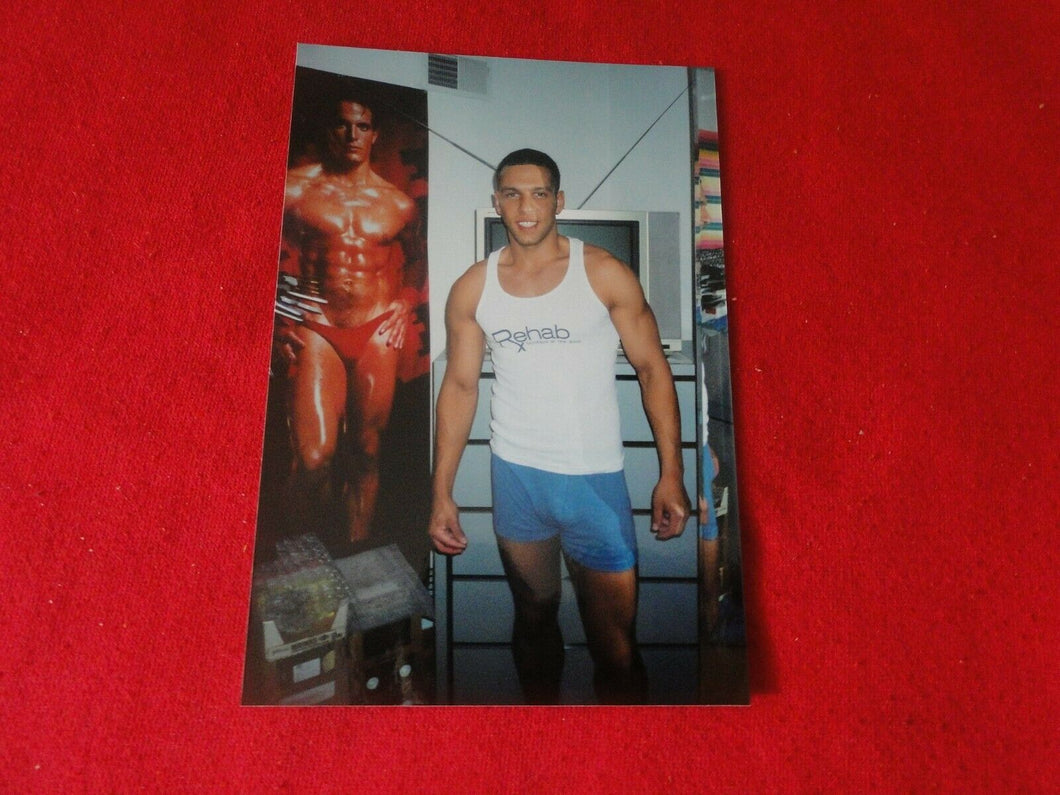 Vintage 18 Year Old + Gay Interest Chippendale Hot Semi Nude Male Photo      D42