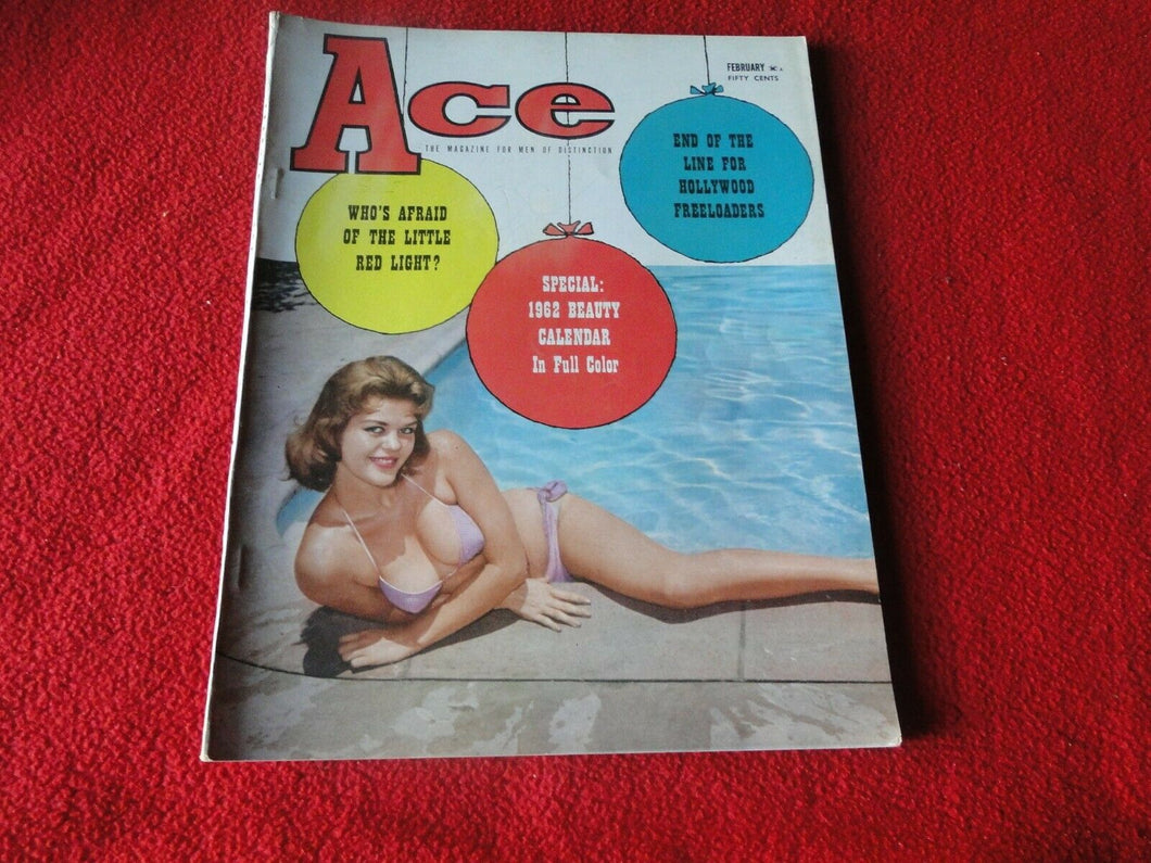 Vintage 18 Year Old + Sexy Erotic Adult Men's Magazine Ace Feb. 1962           4
