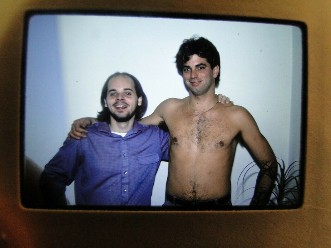 VINTAGE 35MM SLIDE MALE GAY INTEREST BEEFCAKE MUSCLE SEMI NUDE HOT BUFF FH&